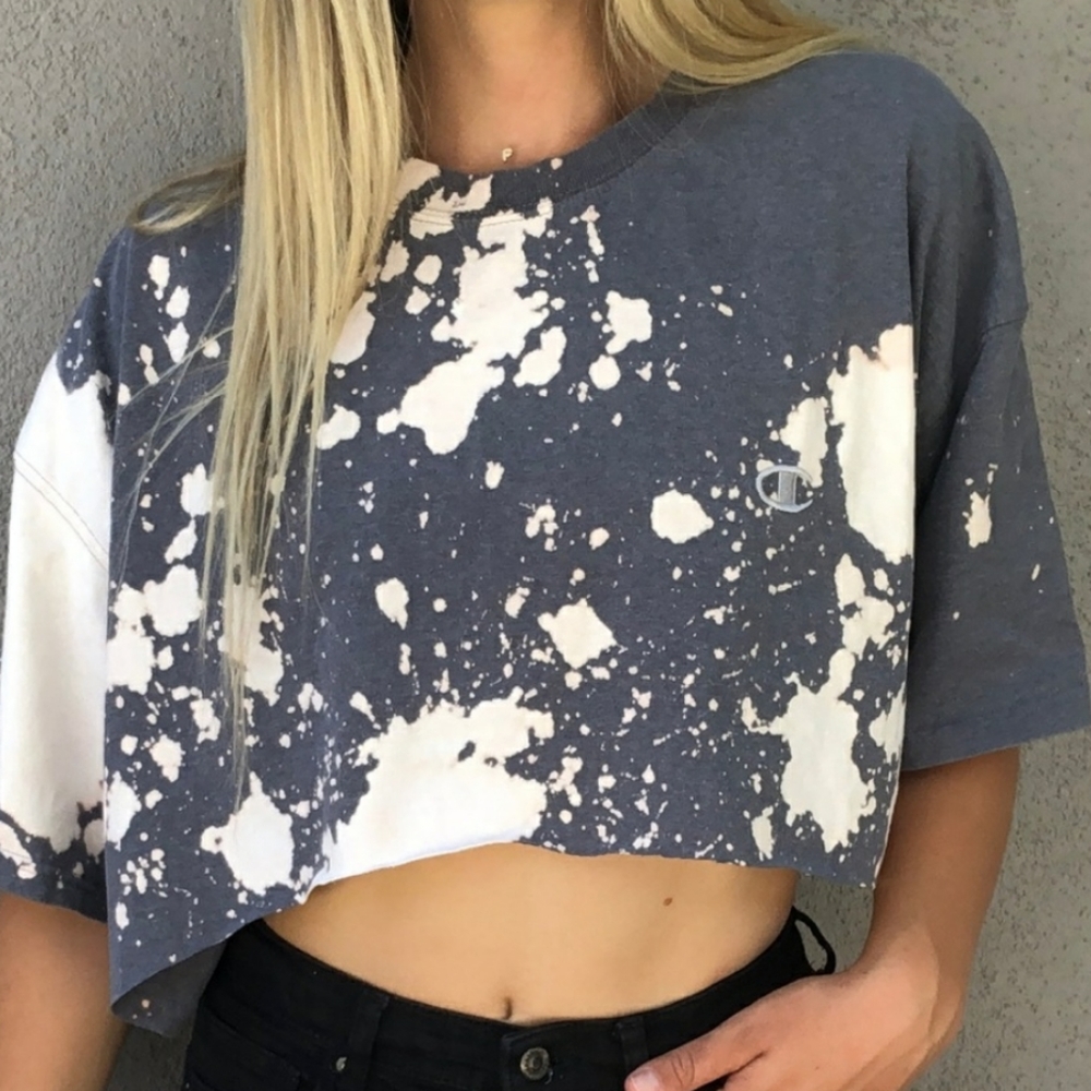 Champion crop acid tee